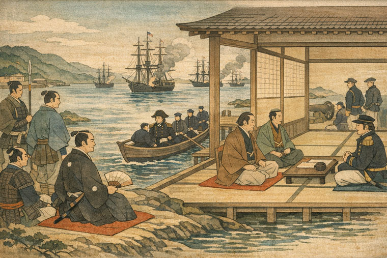 日米和親条約(神奈川条約)イメージ